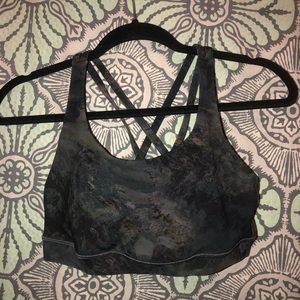 Lululemon marble material sport bra